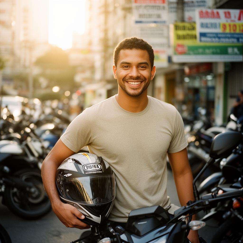 Diego, Motoboy CLT, 27, cliente Qivu